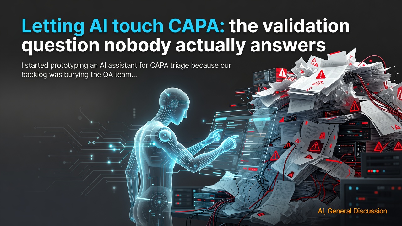 Letting AI touch CAPA: the validation question nobody actually answers