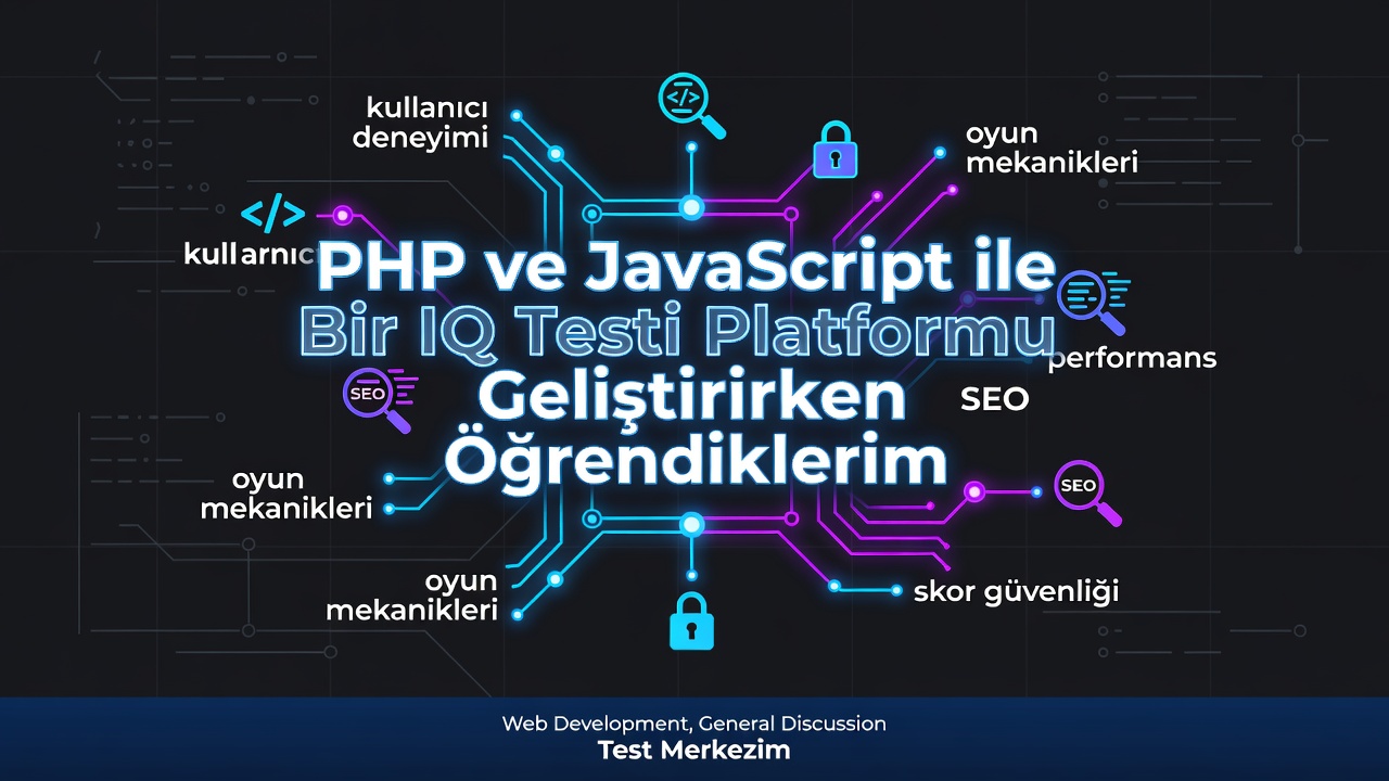 PHP ve JavaScript ile Bir IQ Testi Platformu Geliştirirken Öğrendiklerim