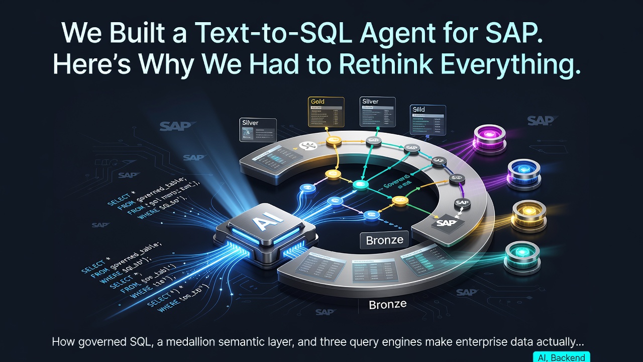 We Built a Text-to-SQL Agent for SAP. Here’s Why We Had to Rethink Everything.