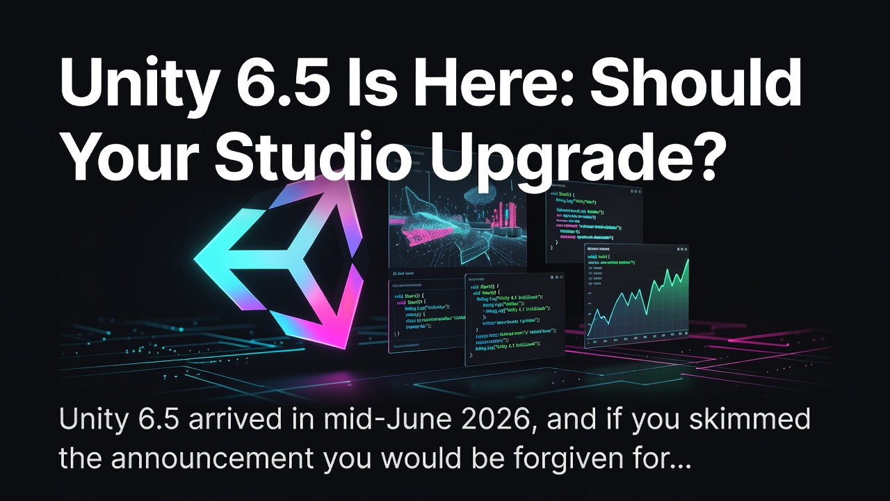 Unity 6.5 Is Here: Should Your Studio Upgrade?