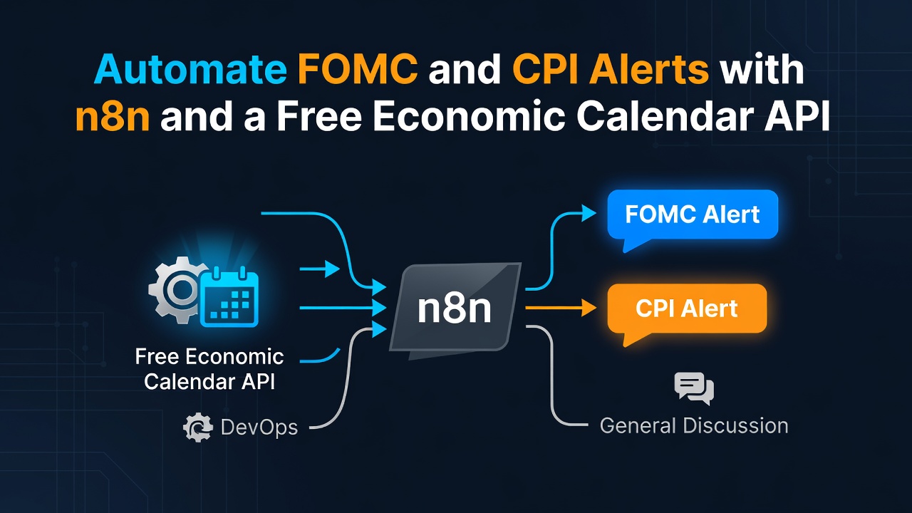 Automate FOMC and CPI Alerts with n8n and a Free Economic Calendar API