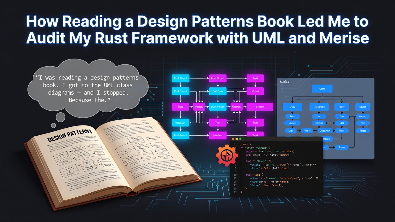 How Reading a Design Patterns Book Led Me to Audit My Rust Framework with UML and Merise