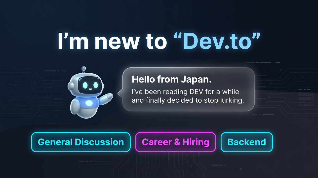 I'm new to "Dev.to"