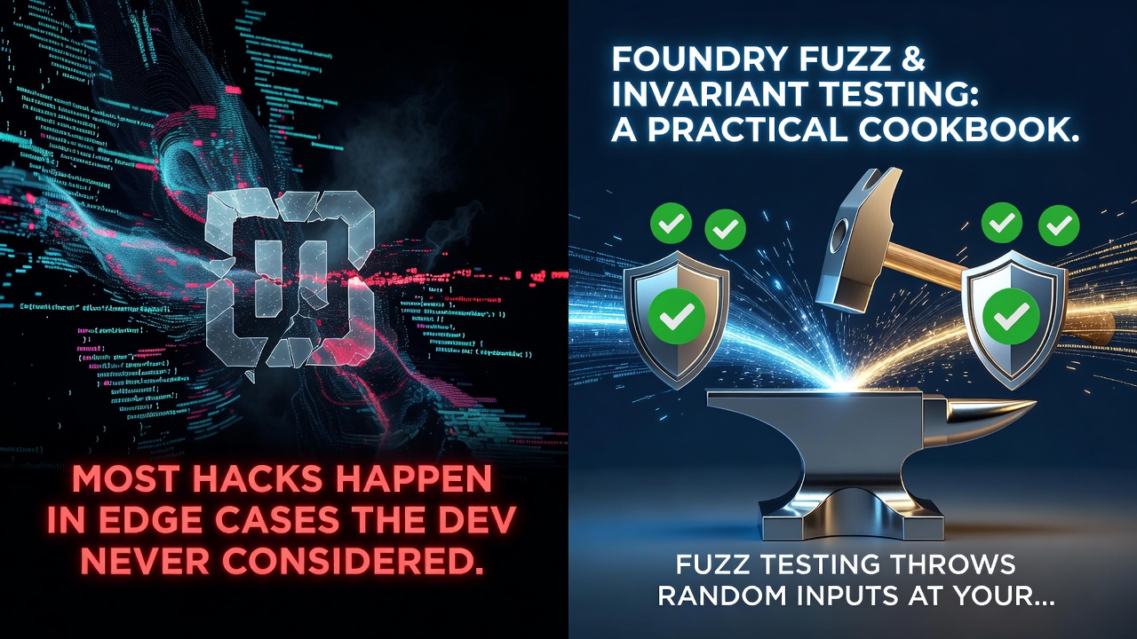 Foundry Fuzz & Invariant Testing: A Practical Cookbook