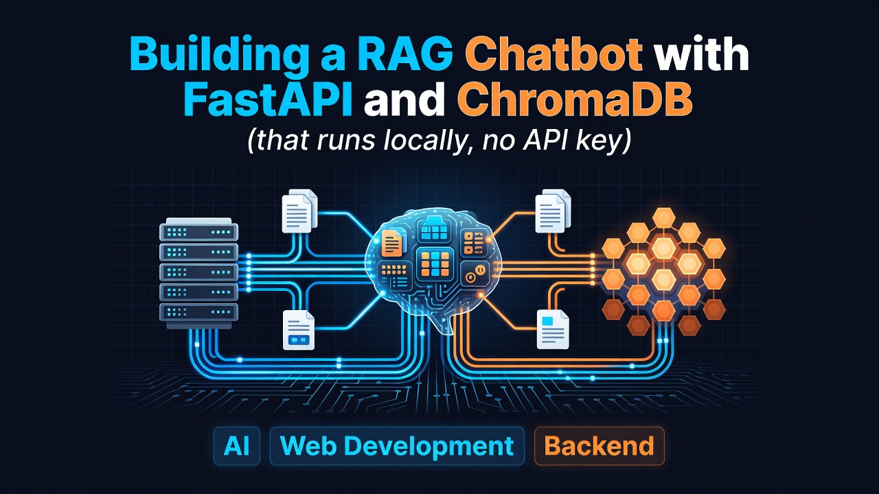 Building a RAG Chatbot with FastAPI and ChromaDB (that runs locally, no API key)