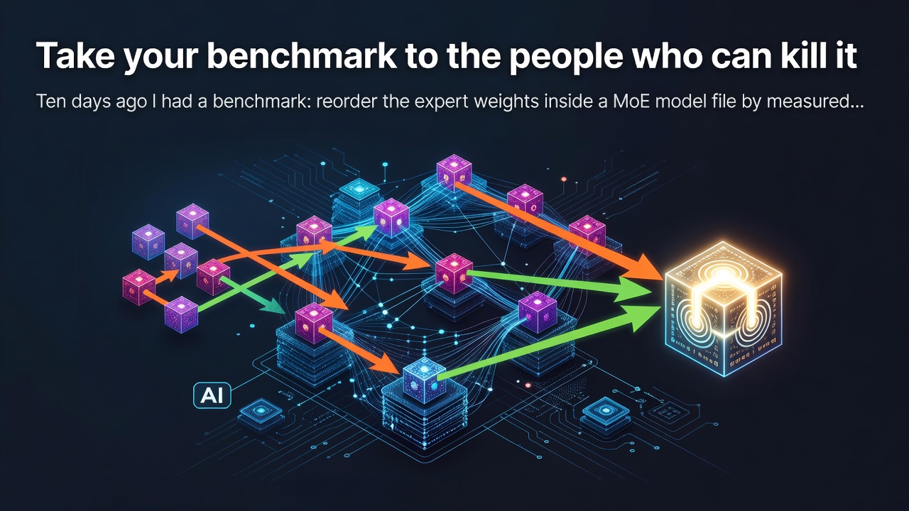 Take your benchmark to the people who can kill it