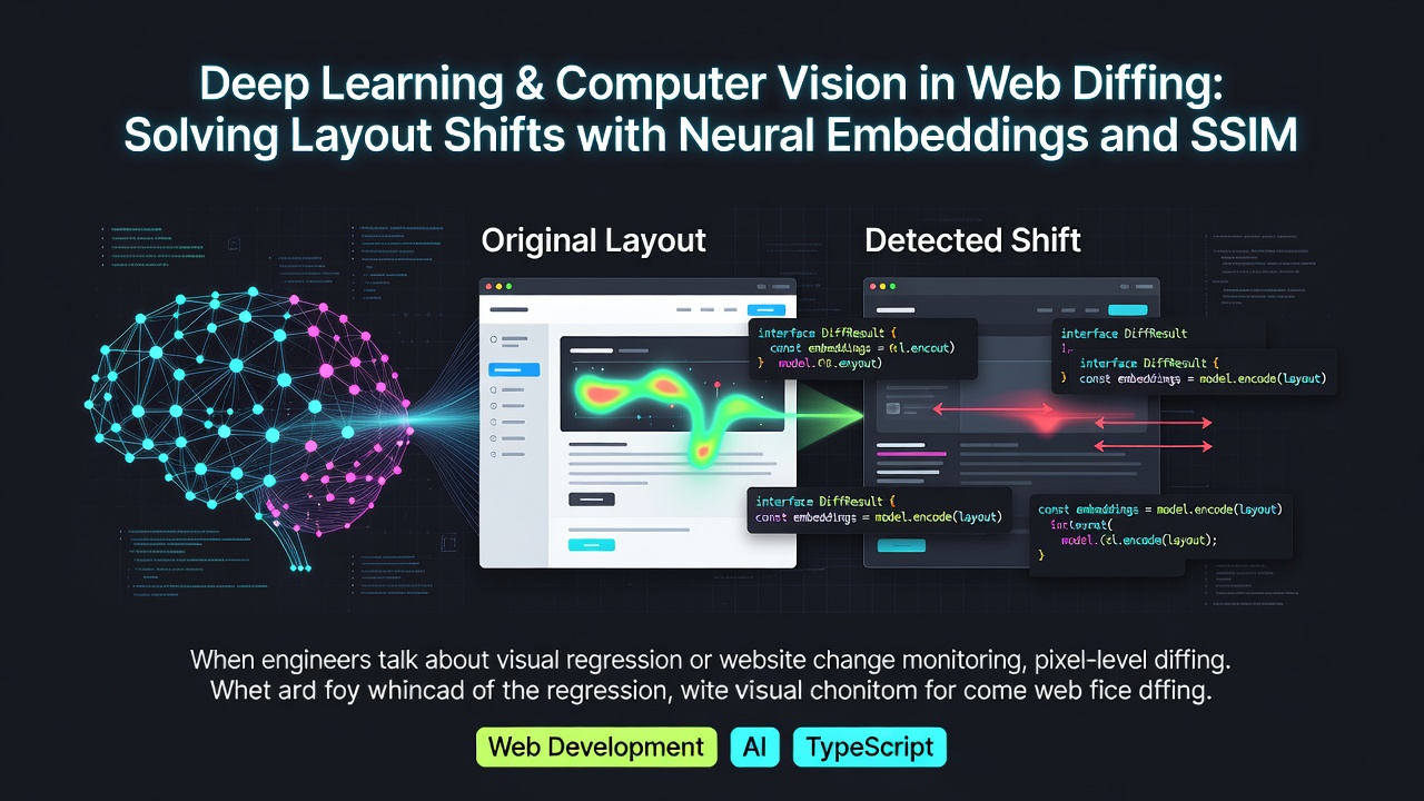 Deep Learning & Computer Vision in Web Diffing: Solving Layout Shifts with Neural Embeddings and SSIM