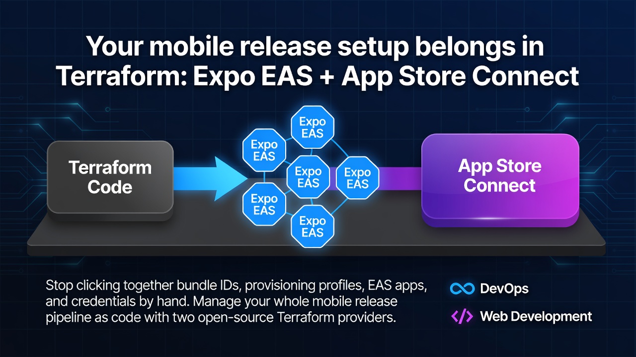 Your mobile release setup belongs in Terraform: Expo EAS + App Store Connect