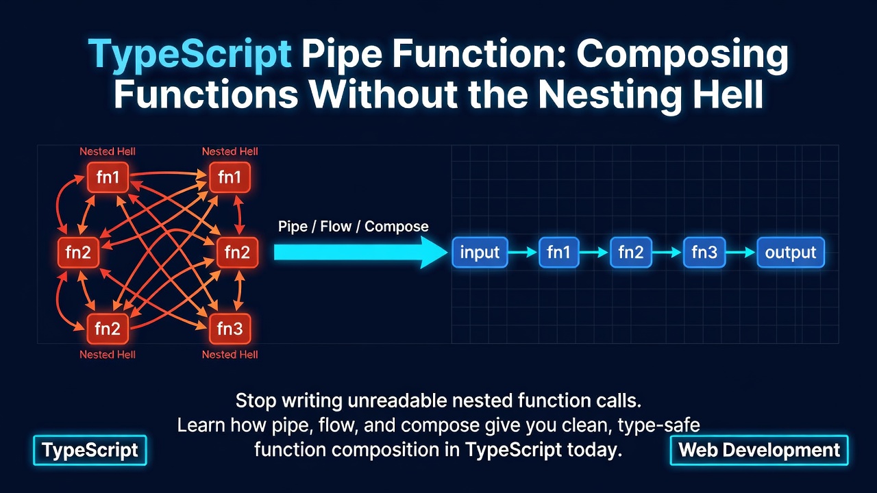 TypeScript Pipe Function: Composing Functions Without the Nesting Hell