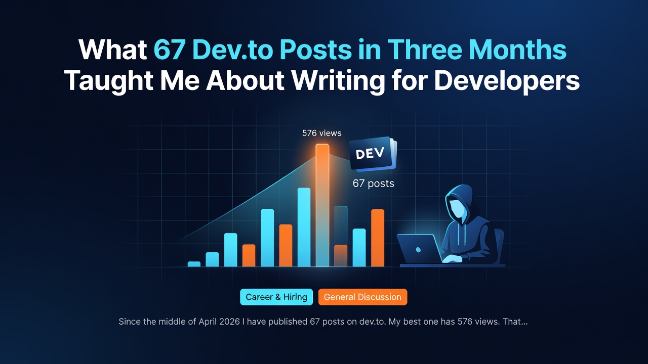 What 67 Dev.to Posts in Three Months Taught Me About Writing for Developers