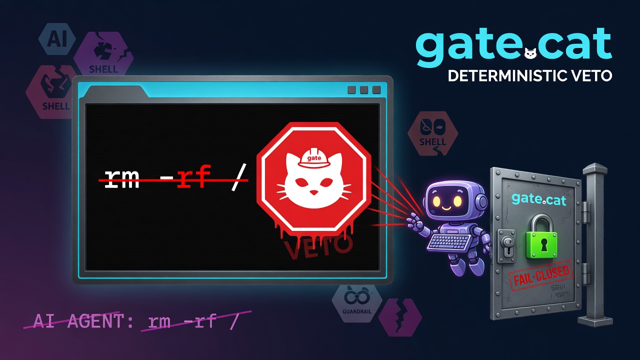gate.cat: a deterministic, fail-closed veto that stops AI coding agents before rm -rf