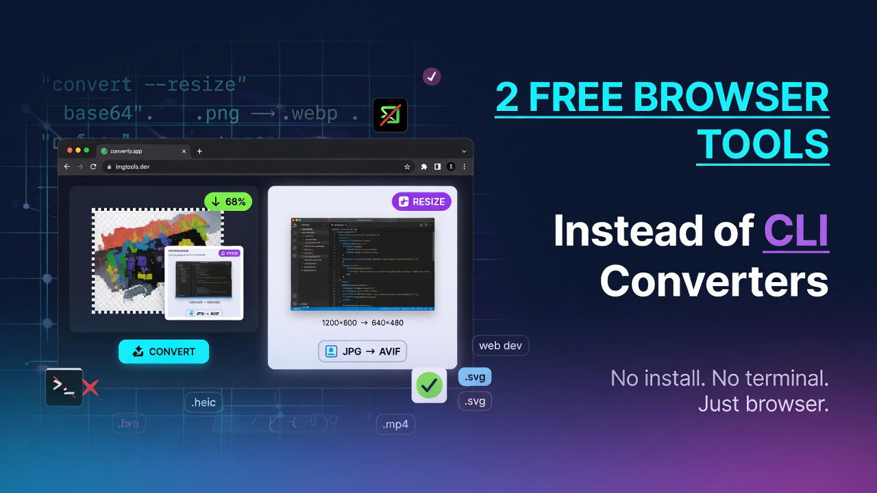 2 Free Browser-Based Tools I Use Instead of Installing CLI/Desktop Converters