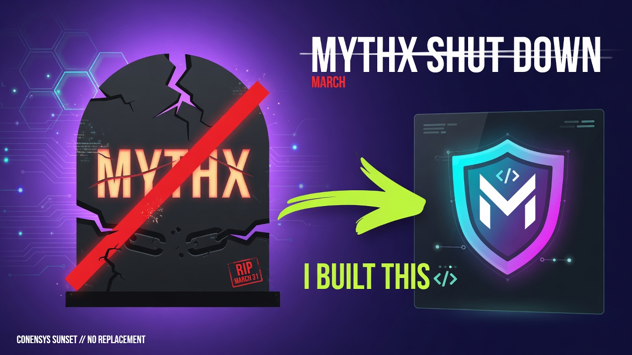 MythX shut down in March and nothing replaced it so I built something