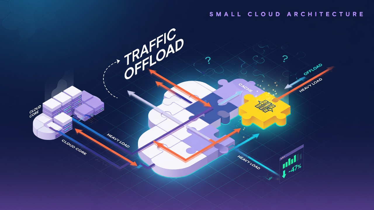 Modeling traffic offload in a small cloud architecture puzzle