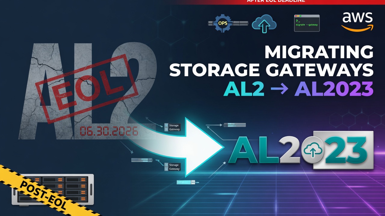 Migrating Storage Gateways from Amazon Linux 2 to AL2023 After the EOL Deadline
