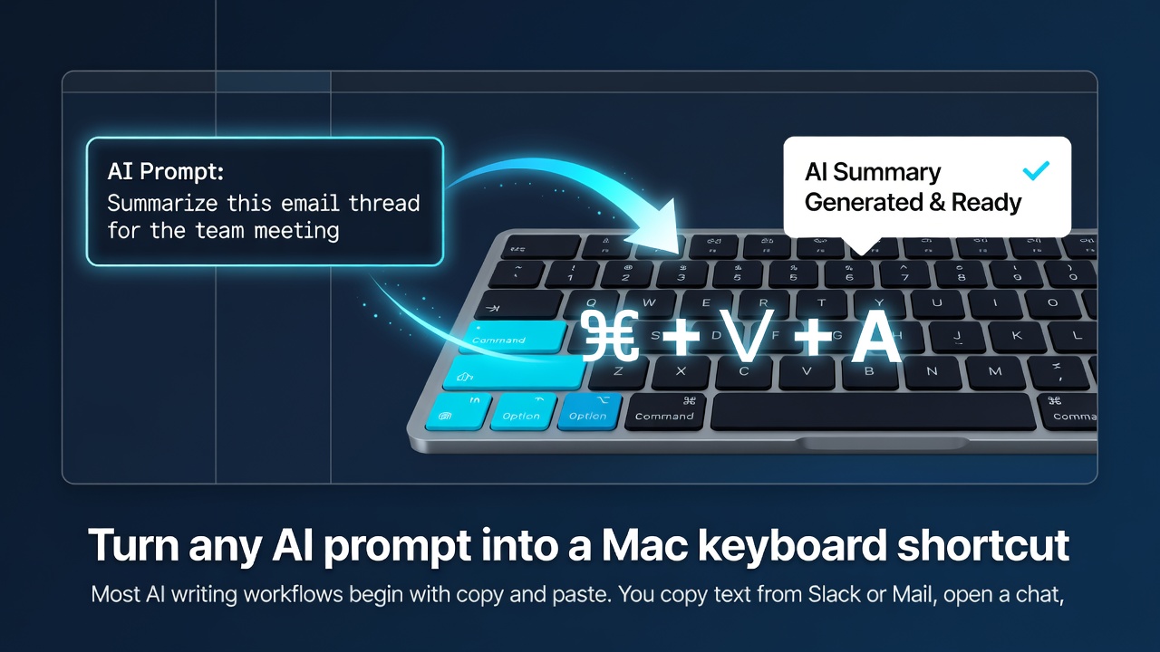 Turn any AI prompt into a Mac keyboard shortcut