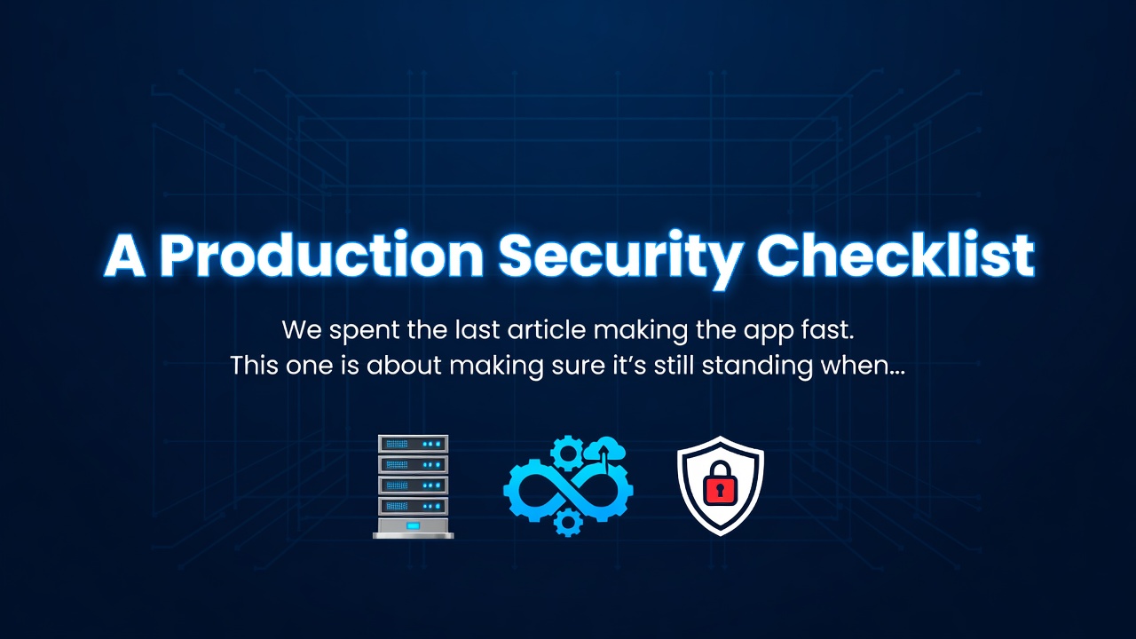 A Production Security Checklist