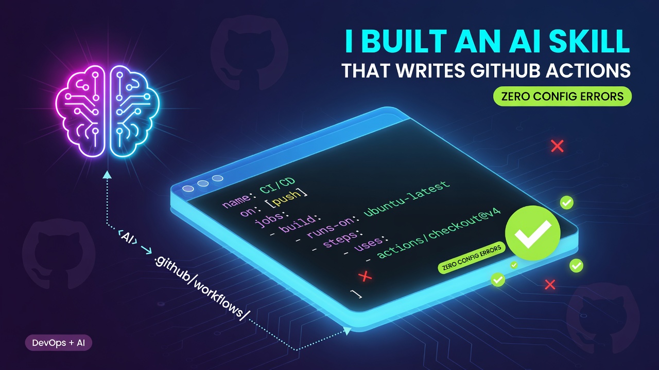I Built an AI Skill That Writes GitHub Actions Workflows — With Zero Config Errors