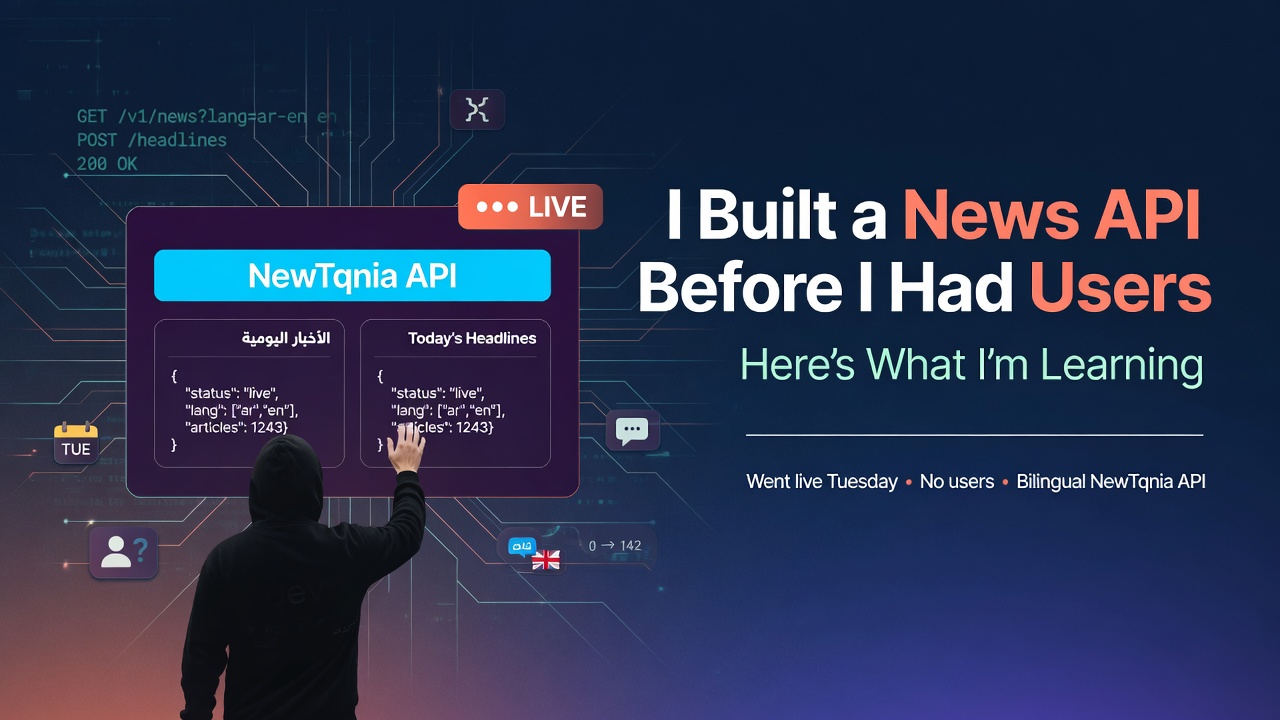 I Built a News API Before I Had Users. Here's What I'm Learning.