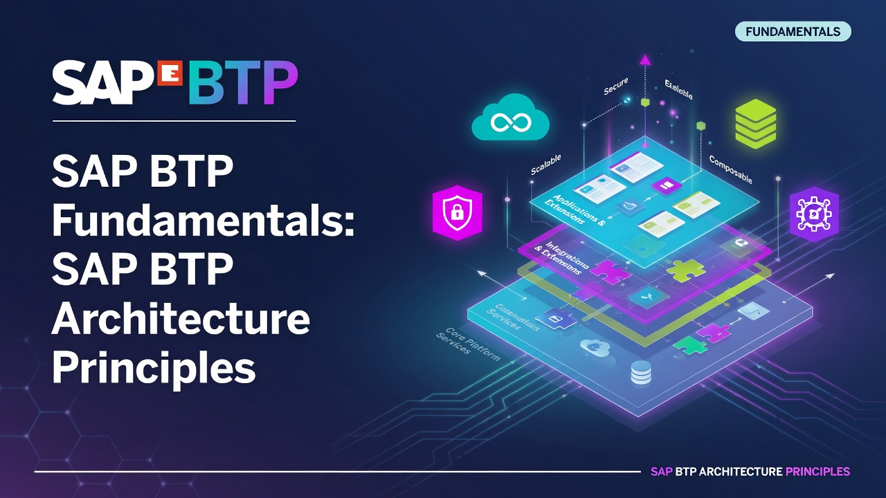 SAP BTP Fundamentals: SAP BTP Architecture Principles