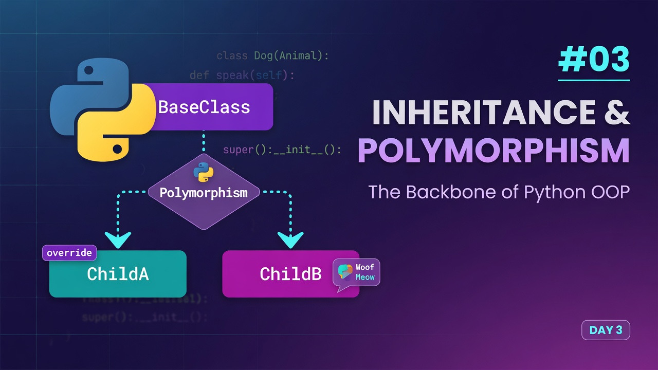 #03 – Inheritance & Polymorphism: The Backbone of Python OOP