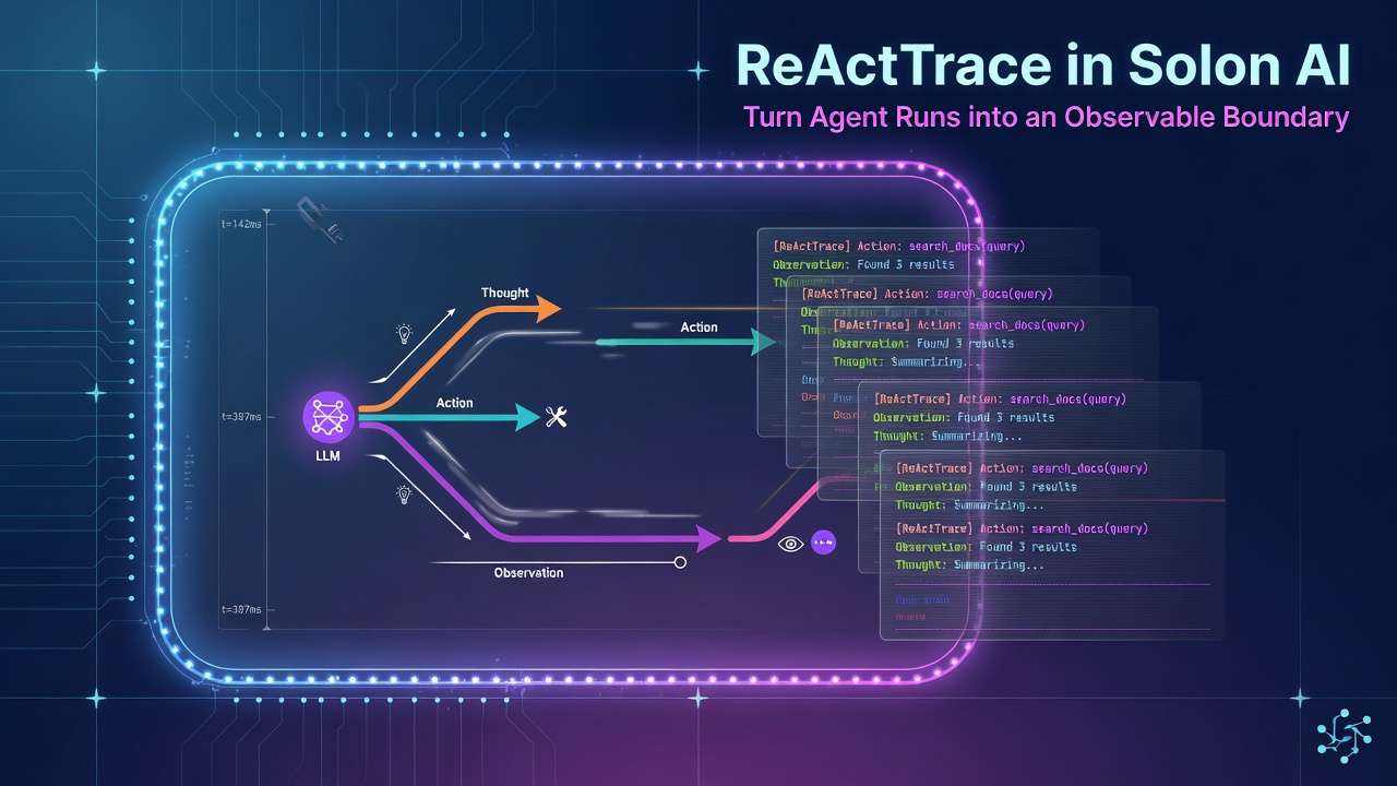ReActTrace in Solon AI: Turn Agent Runs into an Observable Boundary