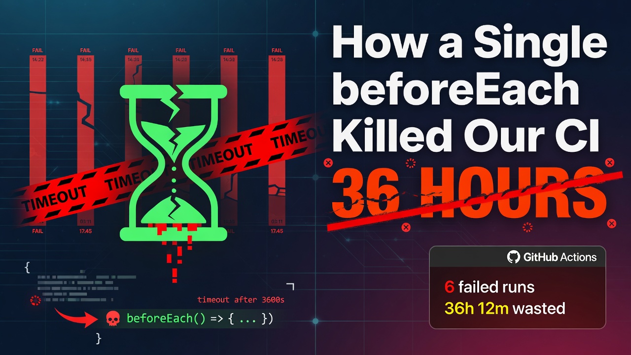 How a Single beforeEach Killed Our CI for 36 Hours