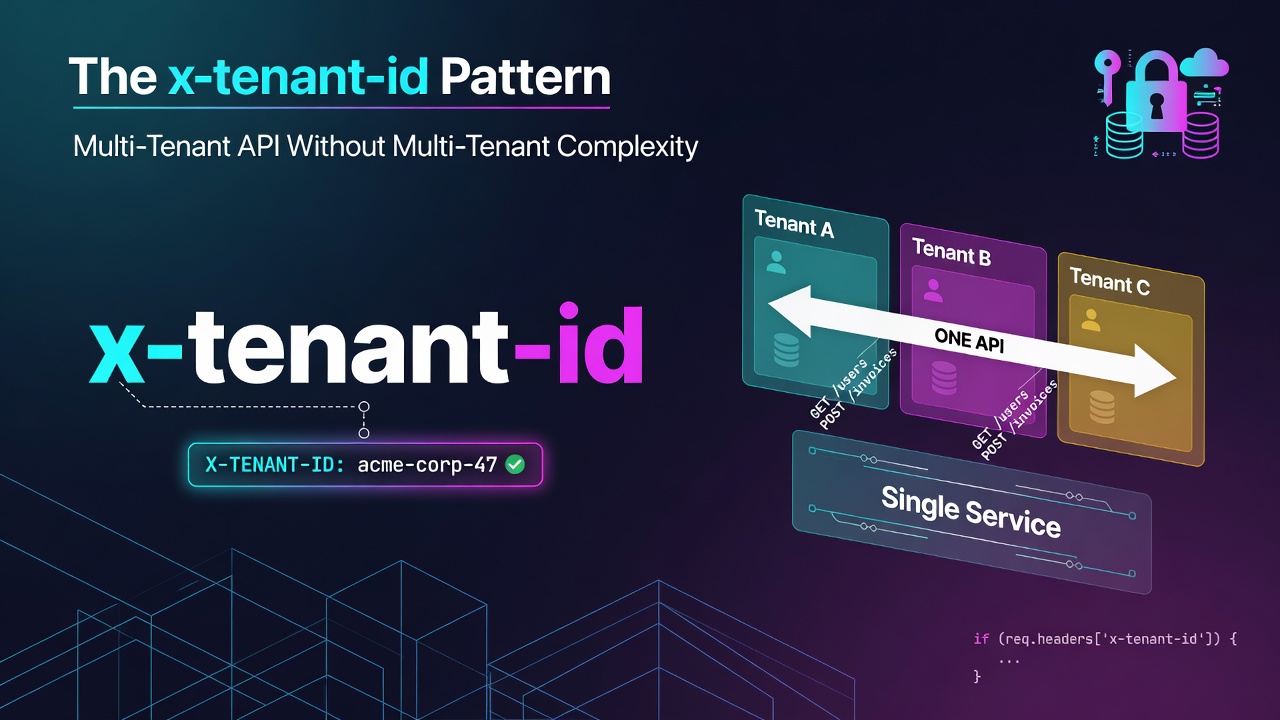 The x-tenant-id Pattern: Multi-Tenant API Without Multi-Tenant Complexity