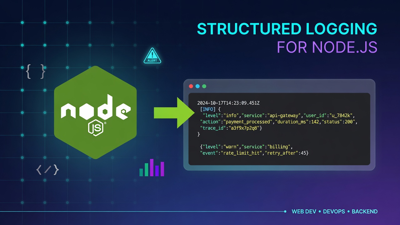 Structured Logging for Node.js