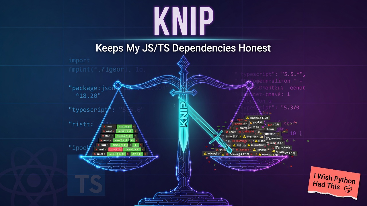 Knip Keeps My JS/TS Dependencies Honest (I Wish Python Had It)