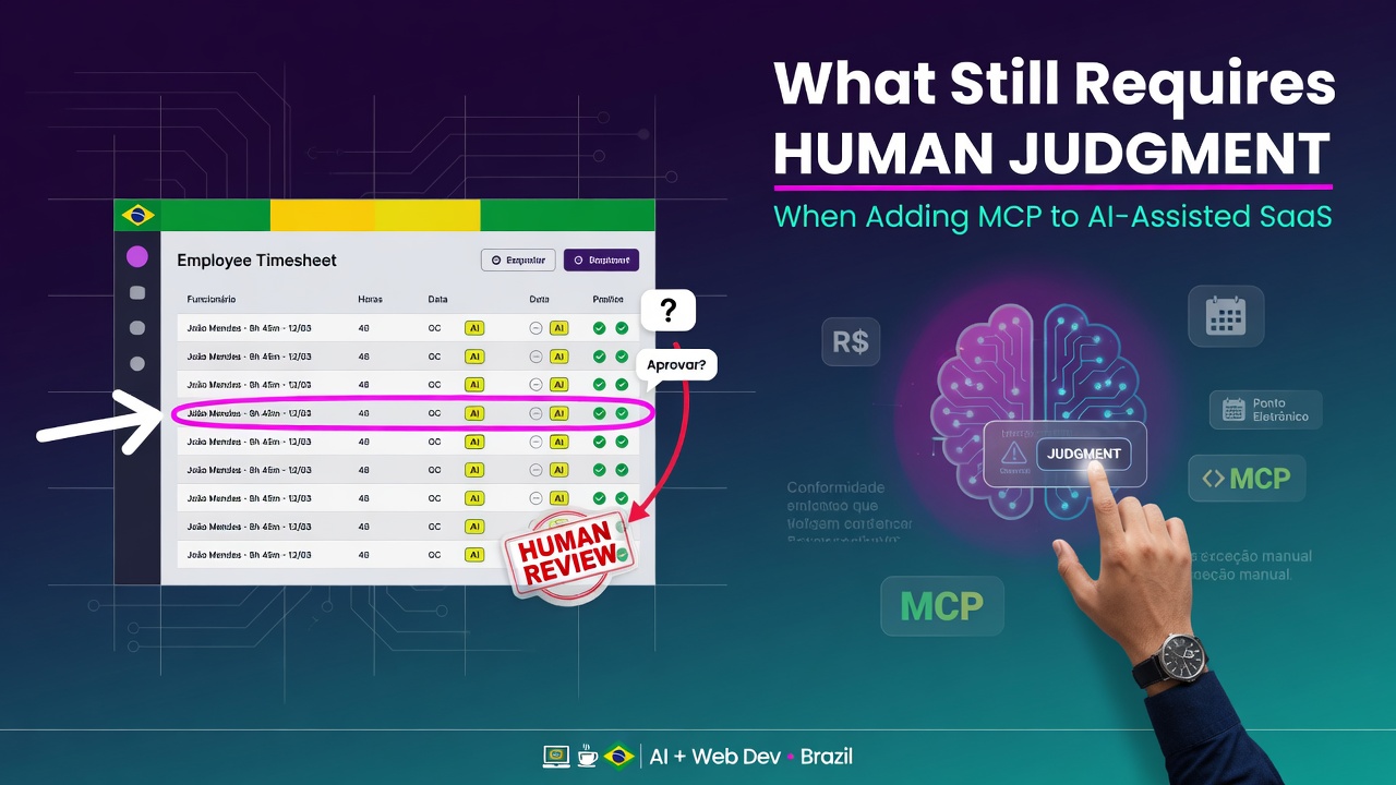 What Still Required Human Judgment When Adding MCP to an AI-Assisted SaaS