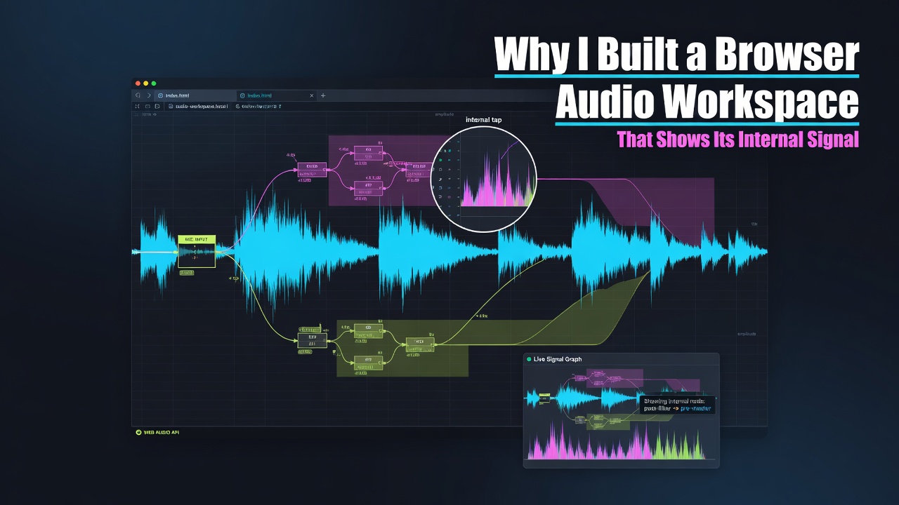 Why I Built a Browser Audio Workspace That Shows Its Internal Signal