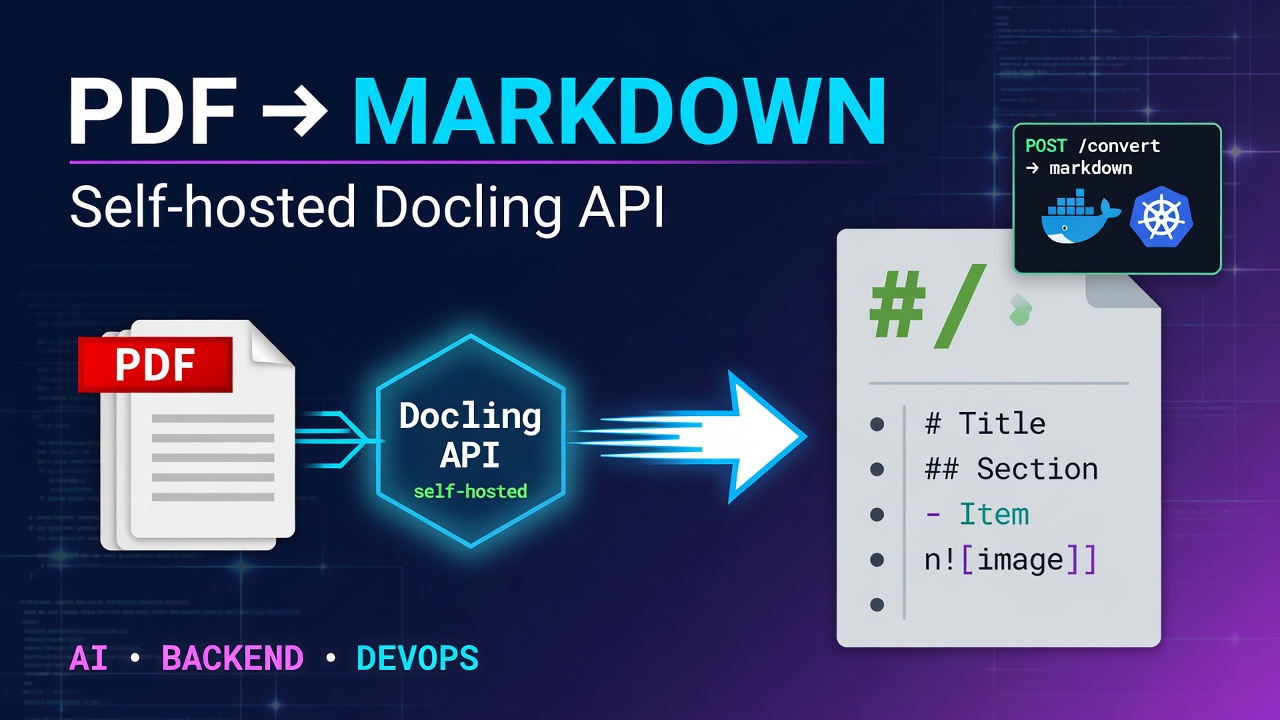 Turn any PDF into clean Markdown with a self-hosted Docling API