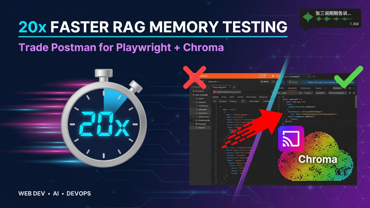 20x Faster RAG Memory Testing: Trade Postman for Playwright + Chroma