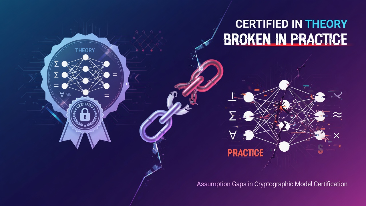 Certified in Theory, Broken in Practice: Assumption Gaps in Cryptographic Model Certification