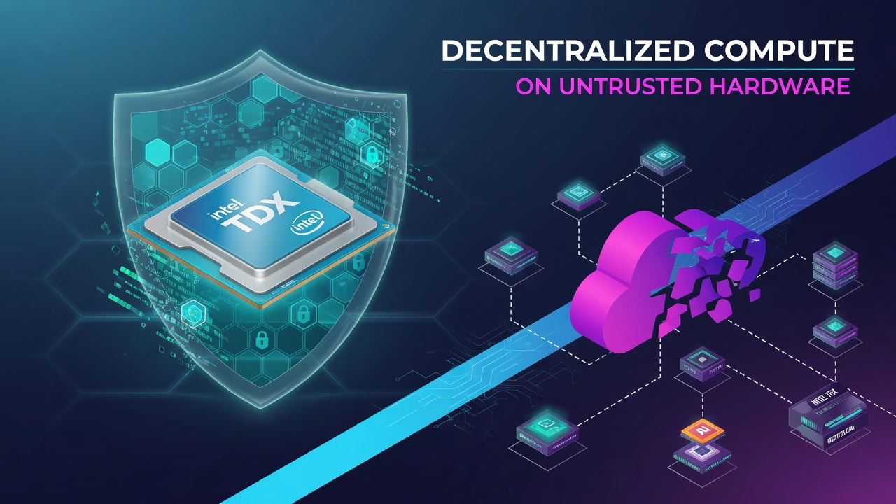 Decentralized Compute on Untrusted Hardware Using Intel TDX and Encrypted CVMs