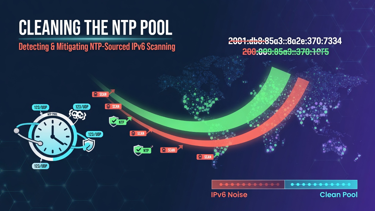 Cleaning the NTP Pool: Detecting and Mitigating NTP-Sourced IPv6 Scanning