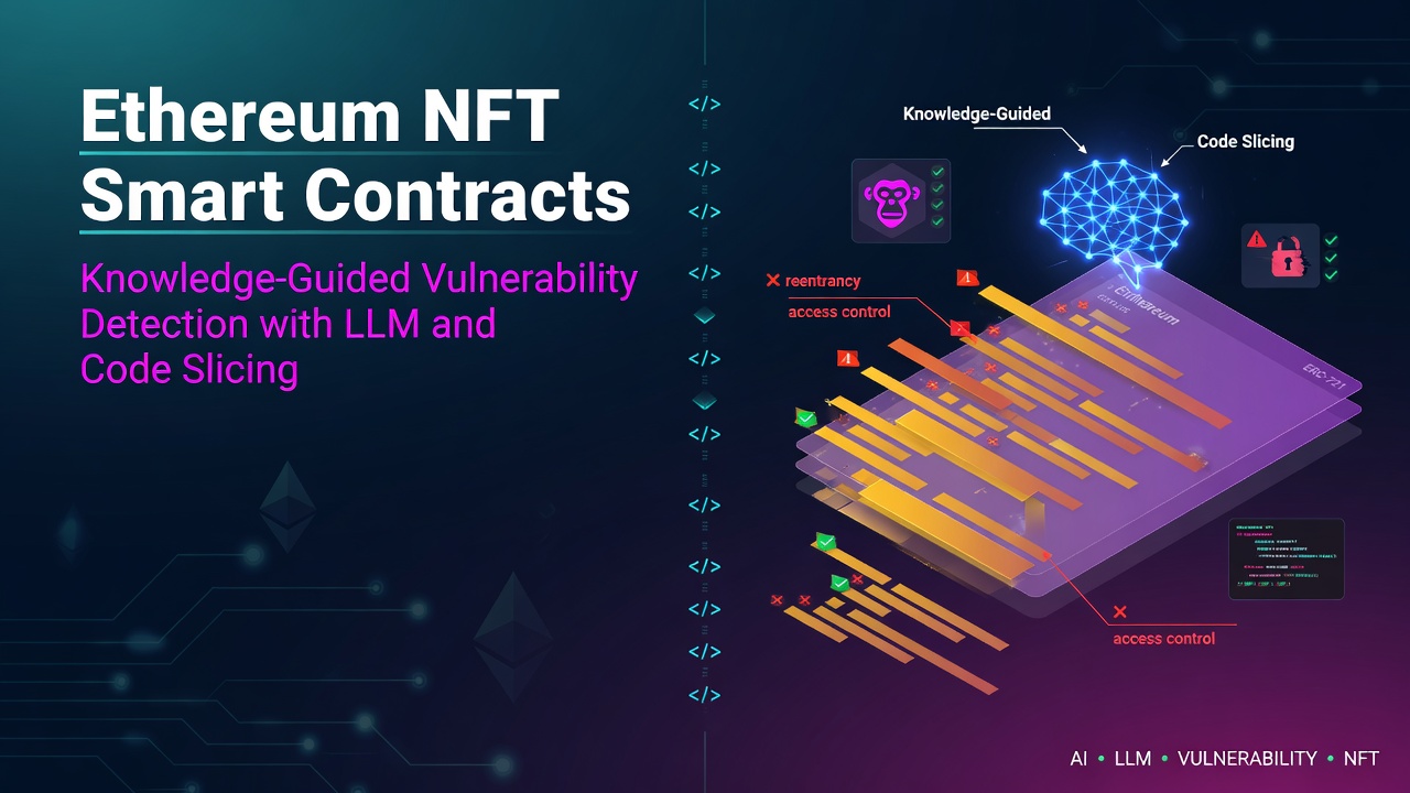 Ethereum NFT Smart Contracts: Knowledge-Guided Vulnerability Detection with LLM and Code Slicing