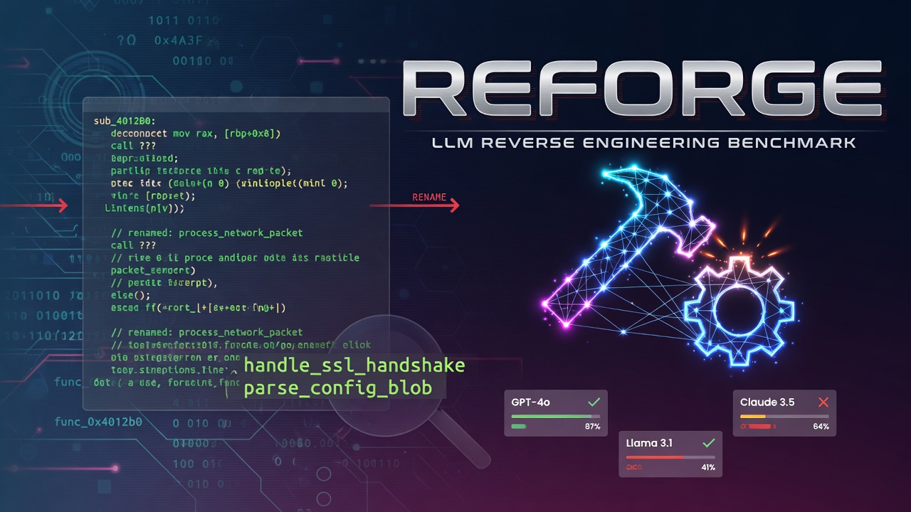 REFORGE: A Method for Benchmarking LLMs' Reverse Engineering Capabilities in Decompiled Binary Function Naming
