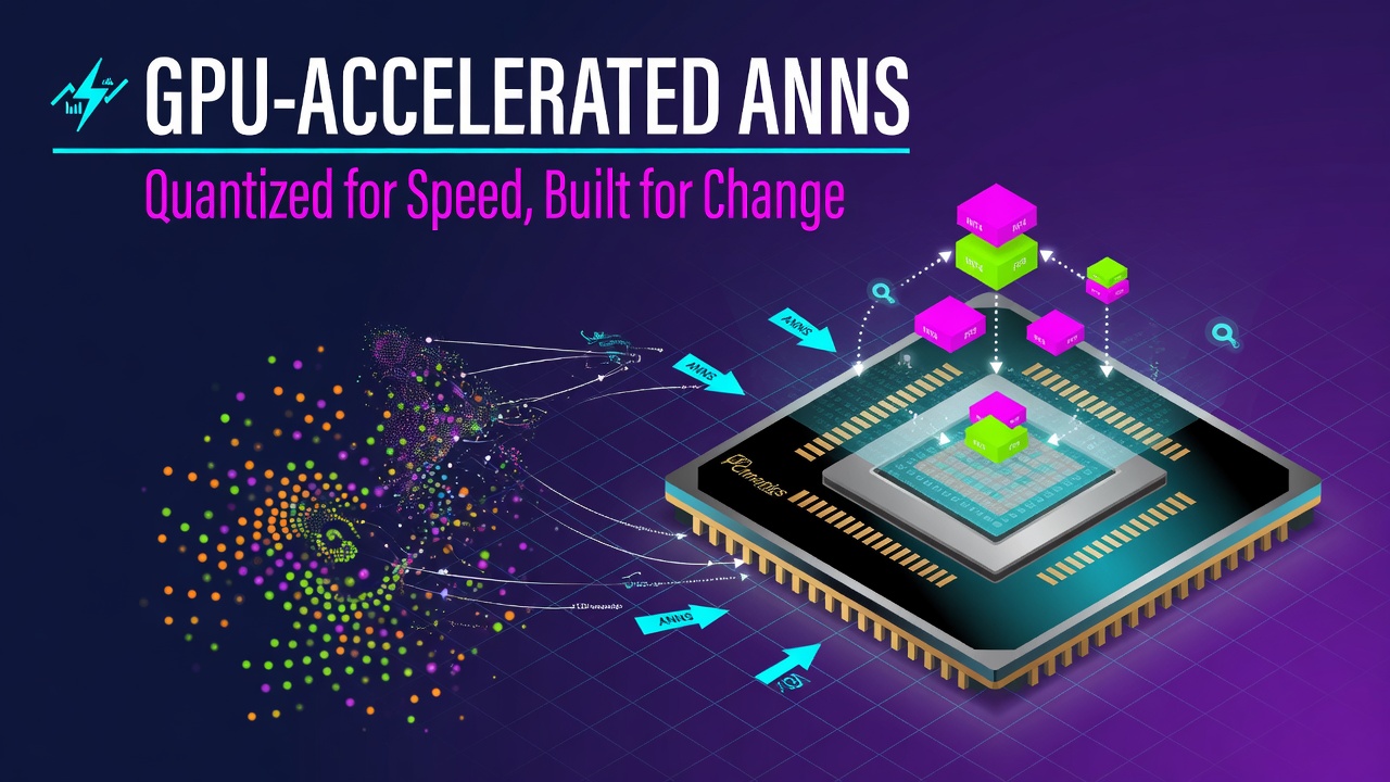 GPU-Accelerated ANNS: Quantized for Speed, Built for Change