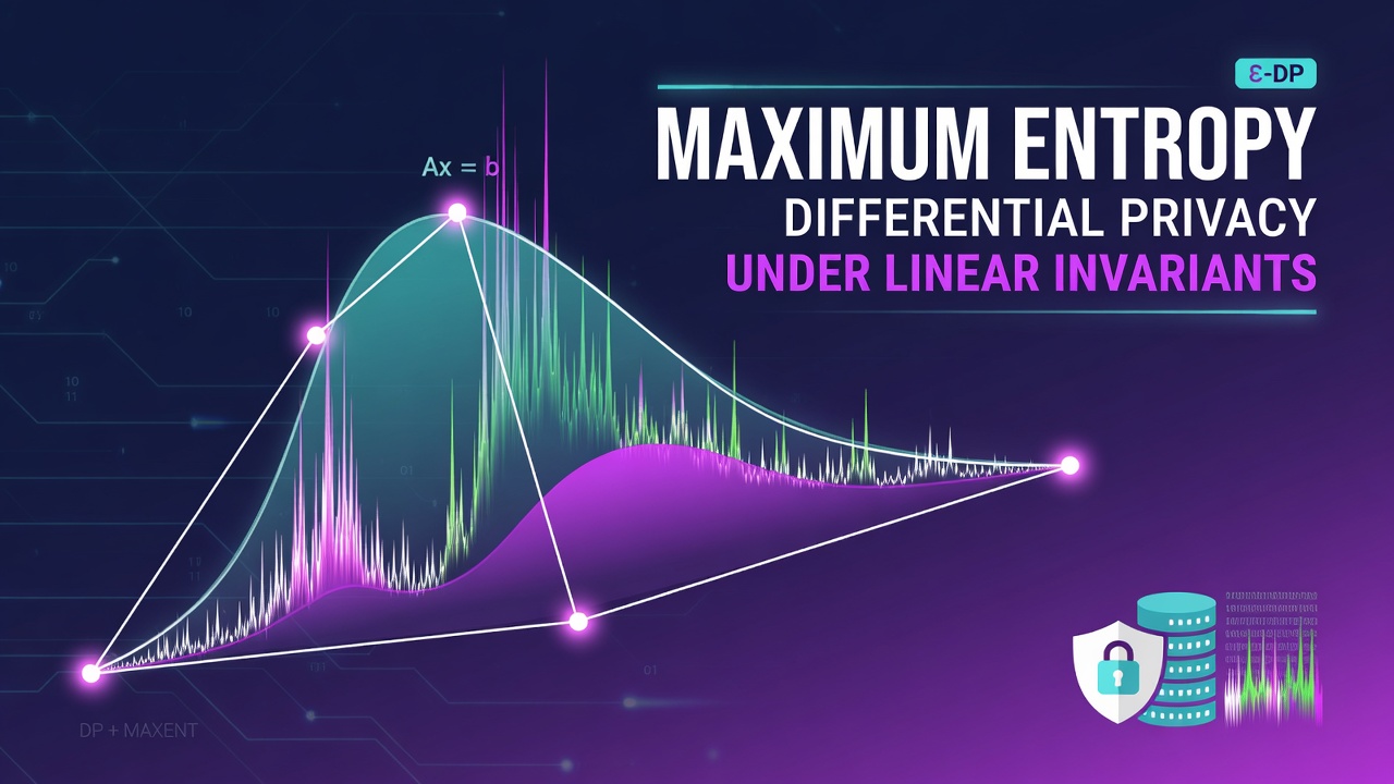 A Maximum Entropy Implementation of Differential Privacy Under Linear Invariants