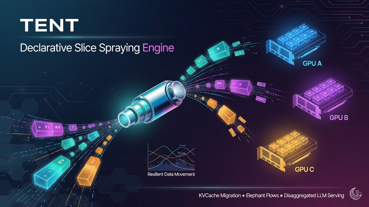 TENT: A Declarative Slice Spraying Engine for Performant and Resilient Data Movement in Disaggregated LLM Serving