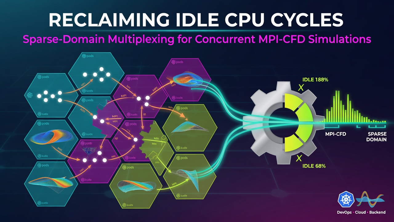 Reclaiming Idle CPU Cycles on Kubernetes: Sparse-Domain Multiplexing for Concurrent MPI-CFD Simulations