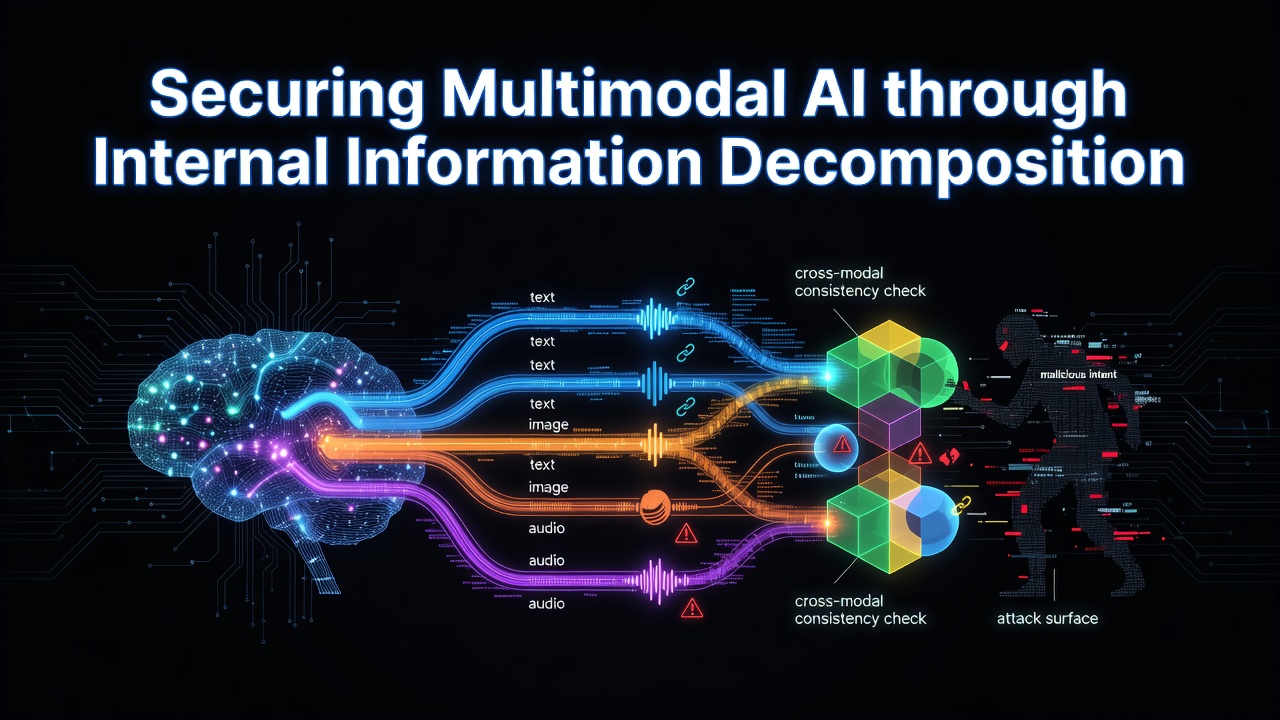 Securing Multimodal AI through Internal Information Decomposition
