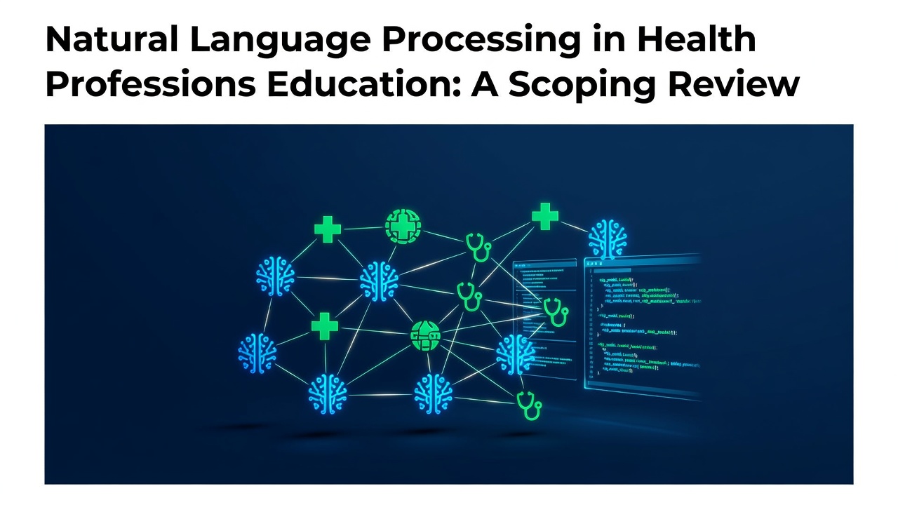 Natural Language Processing in Health Professions Education: A Scoping Review
