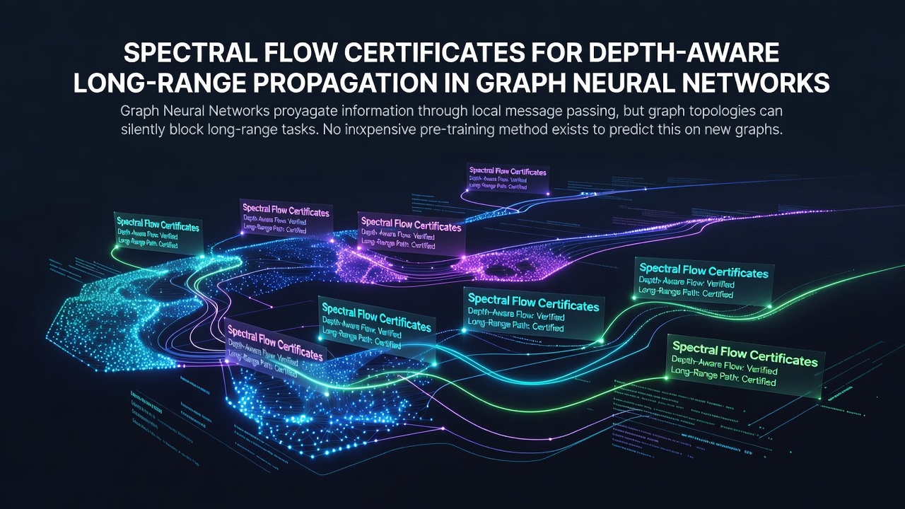 Spectral Flow Certificates for Depth-Aware Long-Range Propagation in Graph Neural Networks