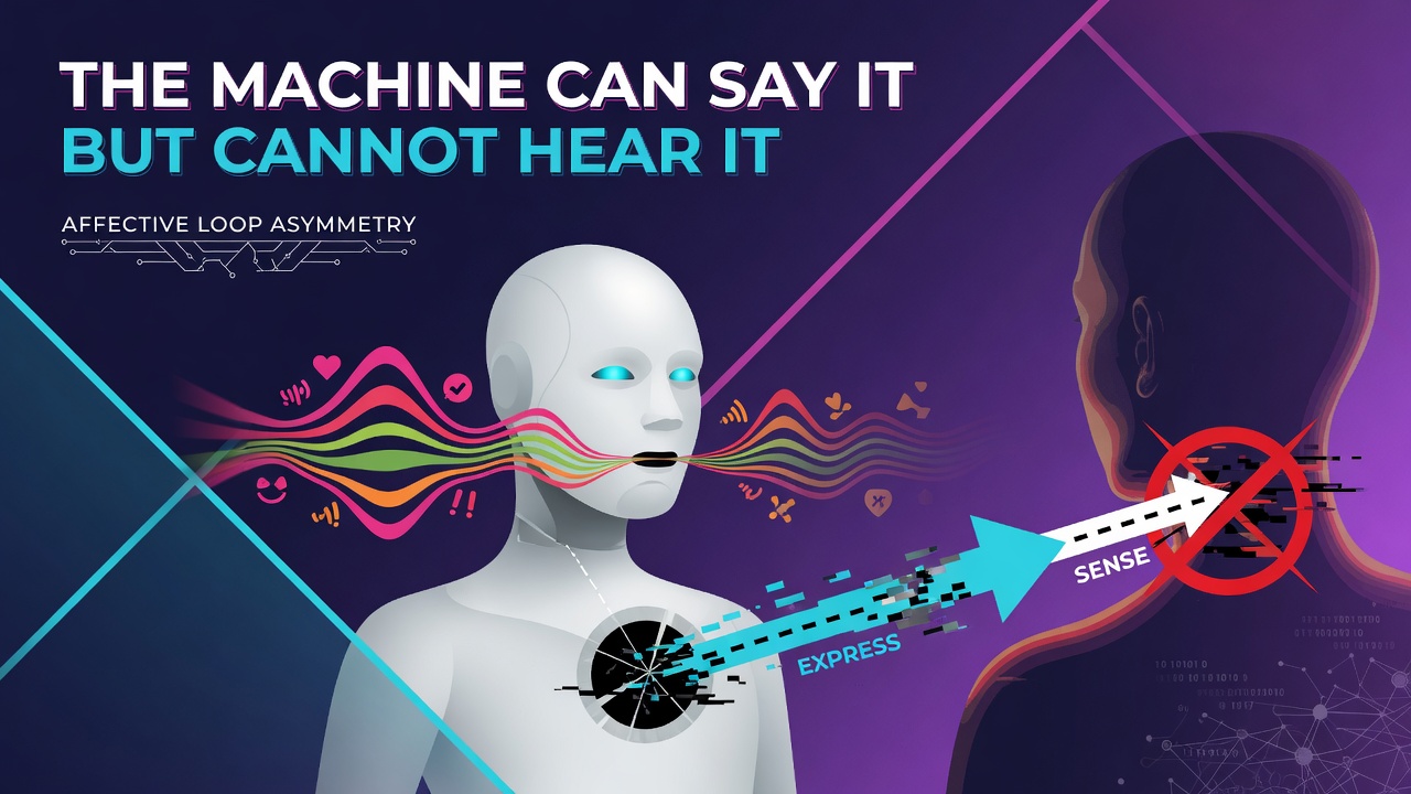 The machine can say it but cannot hear it. Designed affective patterns and the expressive-sensing asymmetry in human-machine communication