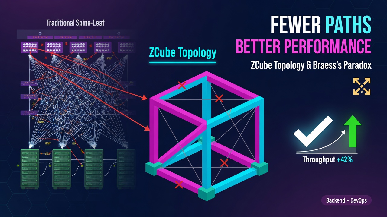 Fewer Paths, Better Performance: Understanding the ZCube Topology through Braess's Paradox