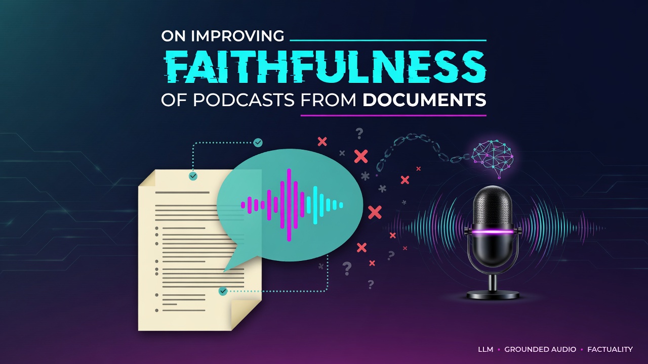 On Improving Faithfulness of Podcasts from Documents