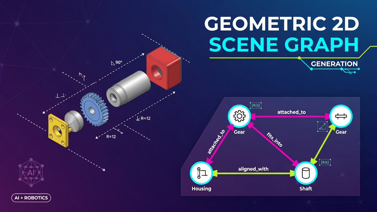 Geometric 2D Scene Graph Generation